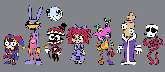 Digital Circus characters